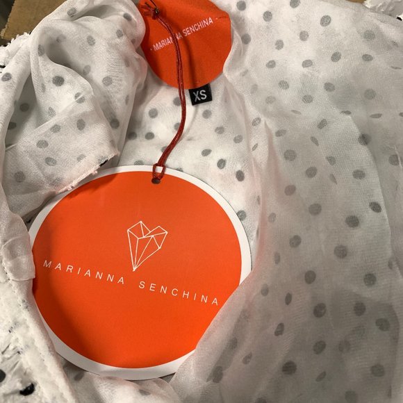 - NEW MARIANNA SENCHINA One Shoulder Dress Ruffle BX2 - Picture 6 of 7